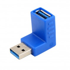 USB 3.0 Type A Adapter Male naar Female Hoek Omhoog AL660