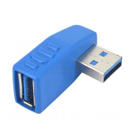 Oem, USB 3.0 Type A Adapter Male to Female Left Angled AL661, USB adapters, AL661