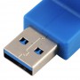 Oem, USB 3.0 Type A Adapter Male to Female Angle Down AL663, USB adapters, AL663