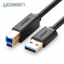 UGREEN - 2M USB 3.0 A M to B M cable Gold Plated Cable black UG007 - Printer cables - UG007