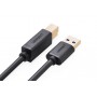 UGREEN - 2M USB 3.0 A M to B M cable Gold Plated Cable black UG007 - Printer cables - UG007