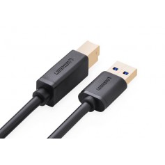 2M USB 3.0 A M to B M cable Gold Plated Cable black UG007