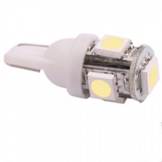 2 Pieces T10 5 SMD LED Car License Plate Light Bulbs
