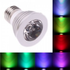 E27 4W 16 Color Dimmable LED Bulb with Remote Control