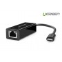 UGREEN - USB 2.0 Type C 10/100 Mbps Ethernet Adapter UG070 - Network adapters - UG070