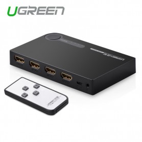 UGREEN - 3 Port HDMI Switch Switcher 3-In 1-Out Port - HDMI adapters - UG149-CB