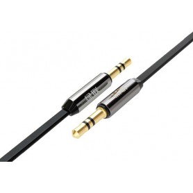 UGREEN, 3.5mm Male-Male Audio Jack Ultra Flat cable Black, Audio cables, UG250-CB