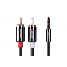 UGREEN - 3.5mm Jack male to 2RCA male cable metal connector - Audio cables - UG281-CB