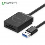 UGREEN - USB 3.0 All-in-One Card Reader up to5Gbps 256G. SD/Micro - SD and USB Memory - UG325