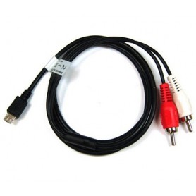 Oem, Music cable compatible with Micro USB - RCA, USB to Audio cables, ON076