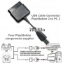 Oem, USB Cable Converter compatible with PlayStation 1 and 2 to PC, PlayStation 1, YGU003