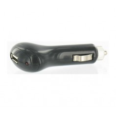 Universal USB Car Charger (Black) 1000mA 49827